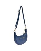 Sac bandoulière en Cuir bleu - 15x27x6 cm