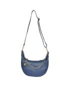 Sac bandoulière en Cuir bleu - 15x27x6 cm