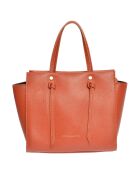 Sac à main en Cuir orange - 20x23x10 cm