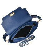 Sac porté épaule en Cuir bleu - 20x26x7 cm