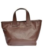 Sac cabas en Cuir marron - 22x36x12 cm