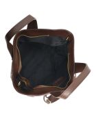 Sac cabas en Cuir marron - 22x36x12 cm