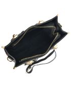 Sac à main en Cuir noir - 28.5x29.5x12 cm