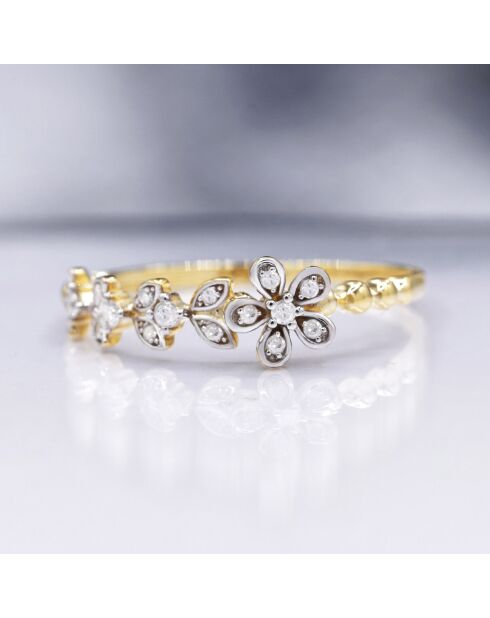 Bague Datu Diamants 0.121 ct Or Jaune