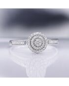 Lucinda 0.142 ct witgouden diamanten ring