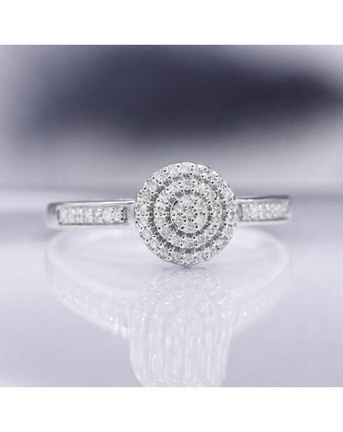 Lucinda 0.142 ct witgouden diamanten ring