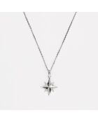 Pendentif Stellina Diamants 0.072 ct or blanc