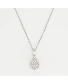 Pendentif Fiorella Diamants 0.46 ct or blanc