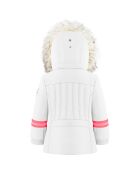 Veste de ski fausse fourrure blanche