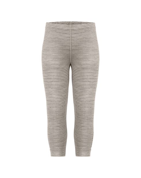 Pantalon sous couche en Laine mélangée gris/beige