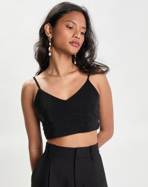 Top Brassière Jersey noir