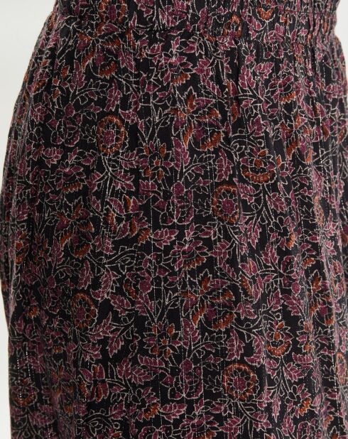 Jupe Longue rayée Lurex noire