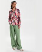 Chemise col Classique verte
