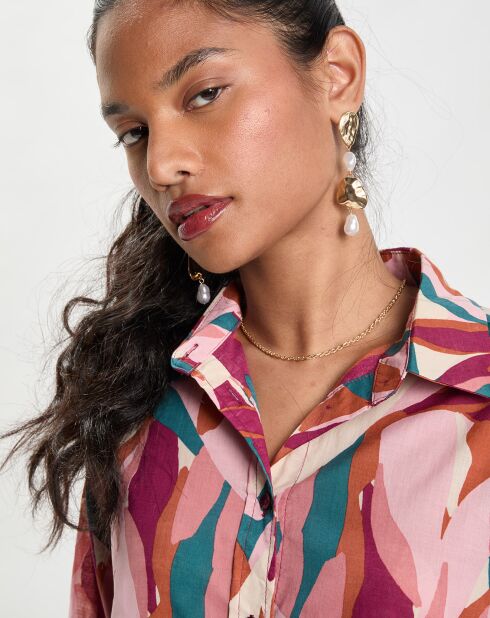 Chemise col Classique verte