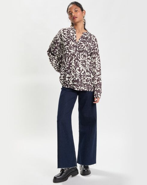 Blouse Imprimée noire