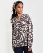 Blouse Imprimée noire