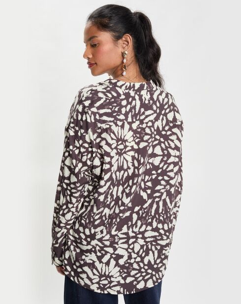 Blouse Imprimée noire