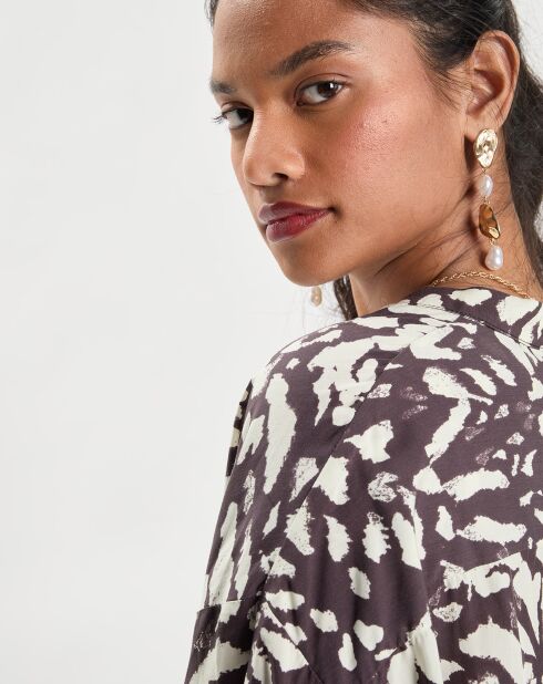 Blouse Imprimée noire
