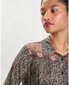 Chemise imprimée Lurex Ml noire