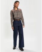Chemise imprimée Lurex Ml noire