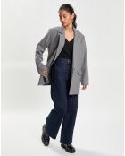 Veste en Laine Melangée grise