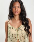 Top Sardena vert/jaune