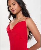 Robe Itaque Fleurs rouge