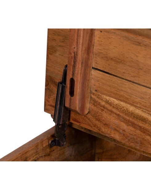 Table basse coffre carrée en acacia massif