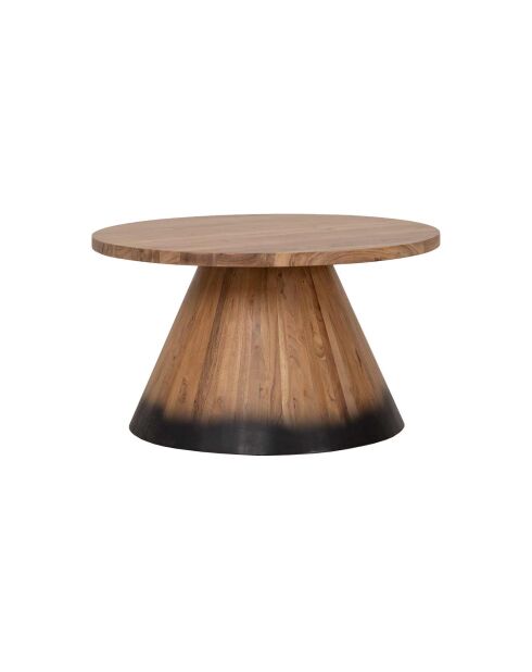 Table basse bois ronde 70 cm | Acacia Dimona