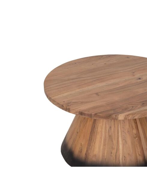 Table basse ronde bois 80 cm  Acacia Dimona