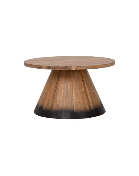 Table basse ronde bois 80 cm  Acacia Dimona