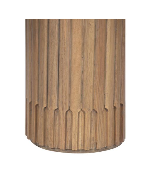 Table d'appoint ronde pour canapé  Chêne Dalta