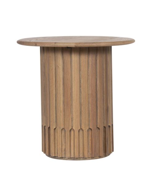 Table d'appoint ronde pour canapé  Chêne Dalta
