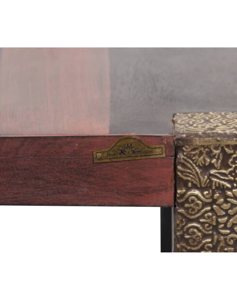 Table basse carrée 80 cm  Manguier Pushkar