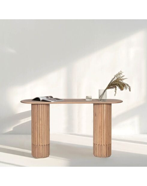 Console ovale | Chêne Dalta