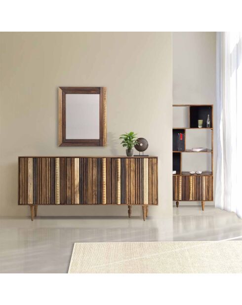 Buffet bas 4 portes multi teintes  Manguier Ramon