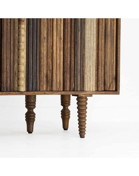 Buffet bas 4 portes multi teintes  Manguier Ramon