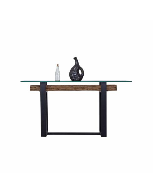 Console bois recyclé et métal | Bois recyclé Sufa