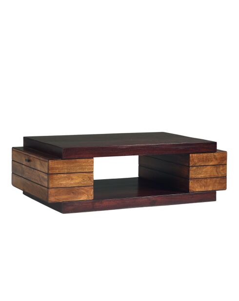 Table basse rectangulaire bois bicolore  Manguier Herods
