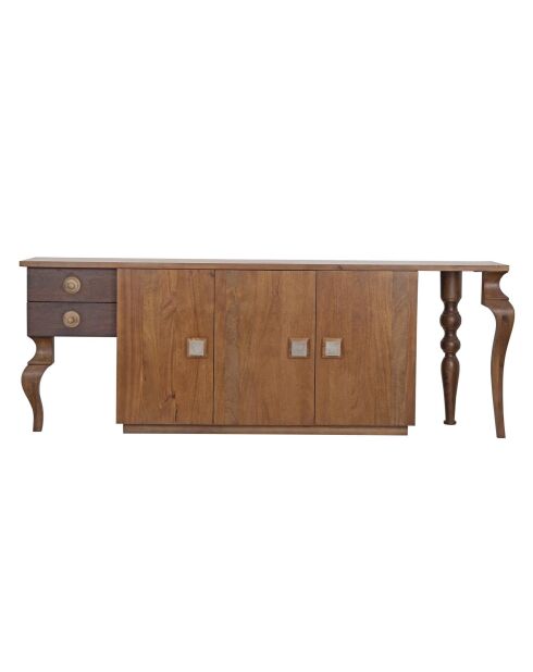 Credenza bassa 3 ante 2 cassetti | Manguier Ramon