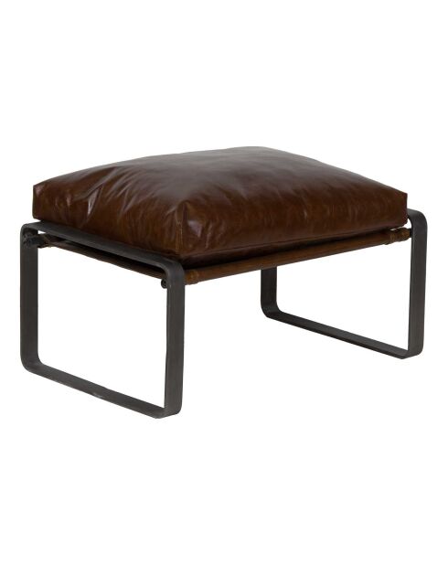 Damo Brauner Lederpuff