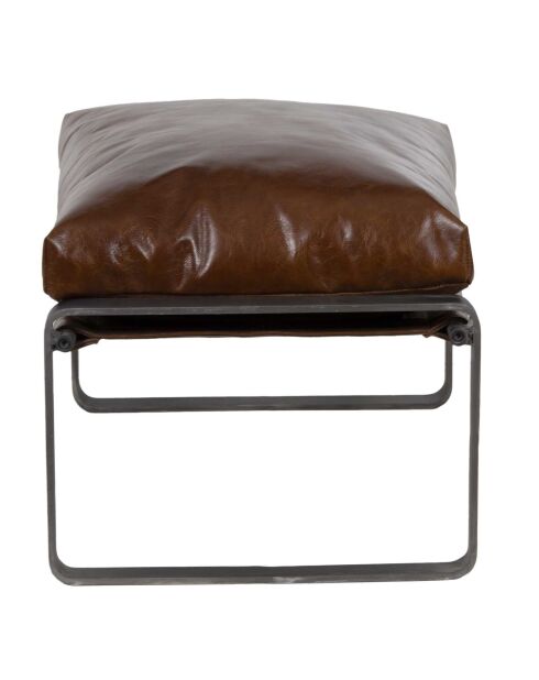 Damo Brauner Lederpuff