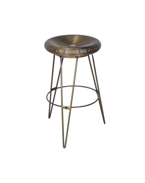 Tabouret de bar fil métal déco cuivre  Métal Step