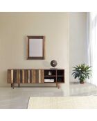 Meuble TV 2 portes 4 niches  Manguier Ramon