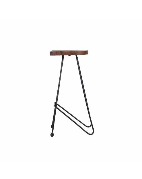Tabouret de bar acacia et métal  Offre M&M Tila