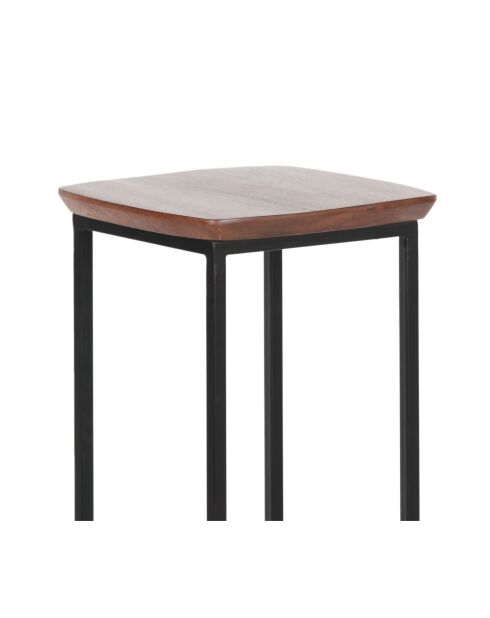 Lot de 2 tabourets | Acacia Quenza