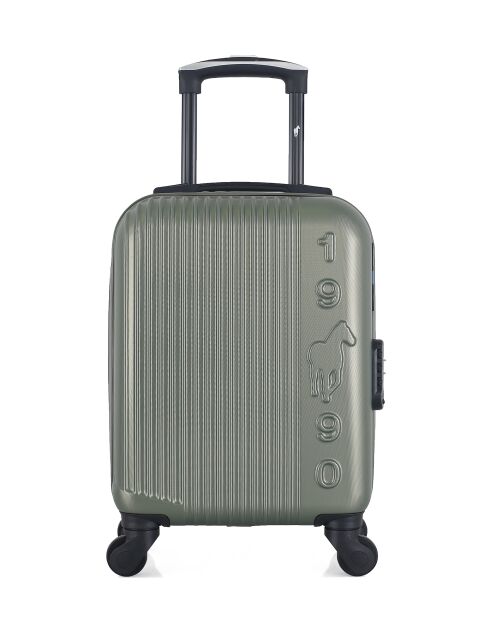 Valise Cabine XS 4 roues simples Liam 46 cm kaki