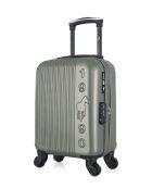 Valise Cabine XS 4 roues simples Liam 46 cm kaki