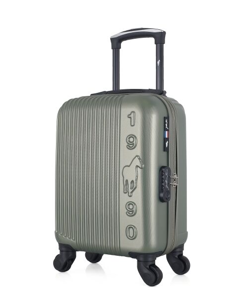 Valise Cabine XS 4 roues simples Liam 46 cm kaki