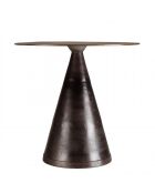 JONAS - Table ronde 80cm alu couleur laiton pied conique